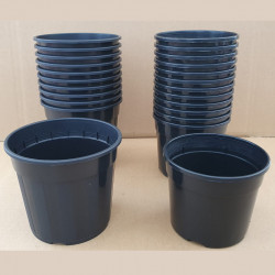 VASO CONTAINER NERO 11 CM  (BLACK POT)