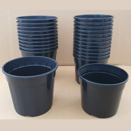 VASO CONTENITORE NERO CM 11