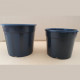 VASO CONTAINER NERO 12 CM (BLACK POT)